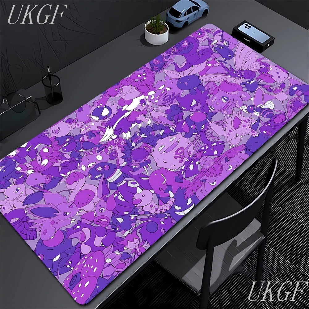 Cute Anime Mouse Pad G-Gengar Gamer Mousepads Big Gaming Mousepad Large Keyboard Mat Desk Pad for Computer Laptop XXL Mouse Pads