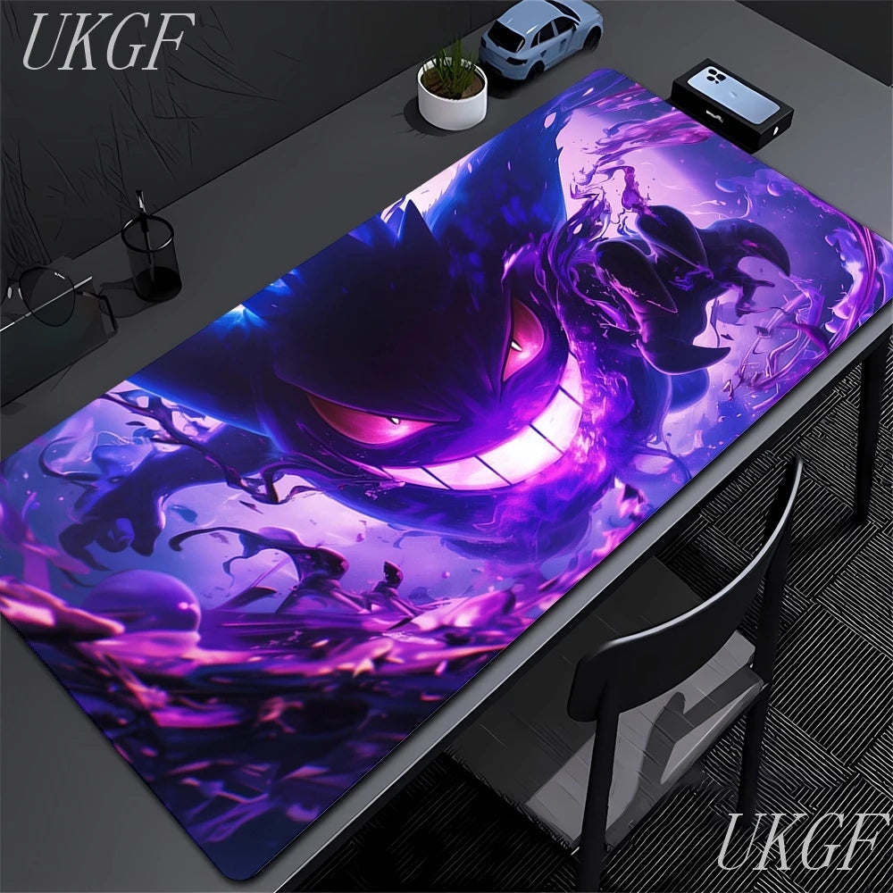 Cute Anime Mouse Pad G-Gengar Gamer Mousepads Big Gaming Mousepad Large Keyboard Mat Desk Pad for Computer Laptop XXL Mouse Pads