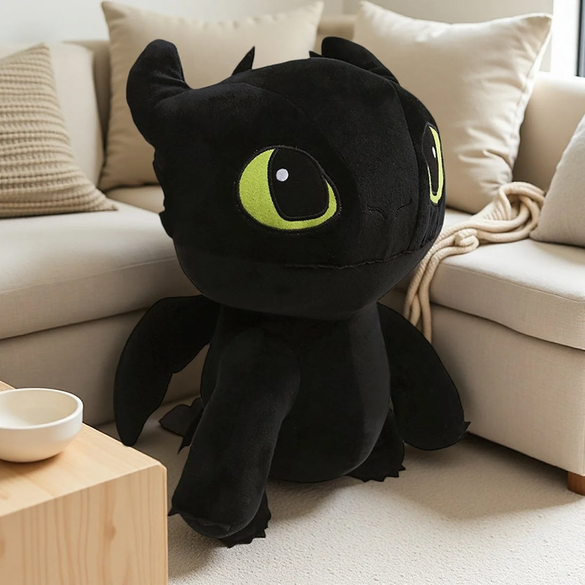 Anime Toothless Night Fury Plush Toys How to Train Your Dragon Peripheral Stuffed Doll Kawaii Sofa Decor Birthday Gifts for Kids