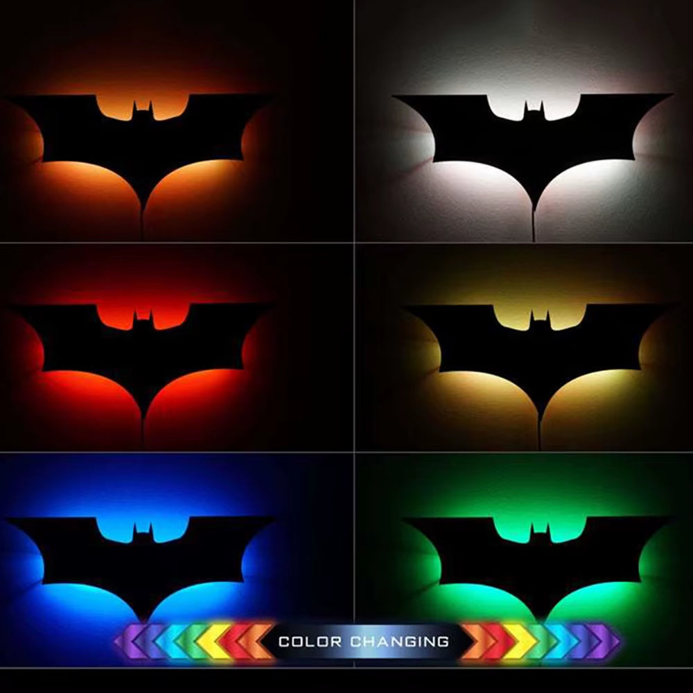 Modern Creative Wooden Background Wall Decorative Wall Lamp Remote Control 16-Color Night Light Cable 2 Meters