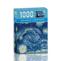 Mini Jigsaw Puzzle 1000 Pieces for Adults Van Gogh the Starry Night Environmentally Friendly Paper Christmas Gift Toy
