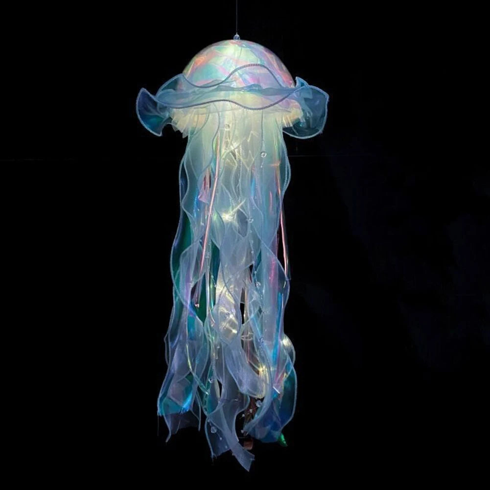 5-1PCS RGB Jellyfish Lamp Colorful Night Light Jellyfish Atmosphere Light Lamp Hanging Ceiling Lantern Creative Jellyfish Lamp