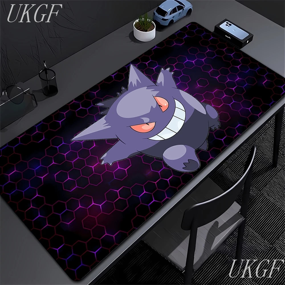 Cute Anime Mouse Pad G-Gengar Gamer Mousepads Big Gaming Mousepad Large Keyboard Mat Desk Pad for Computer Laptop XXL Mouse Pads