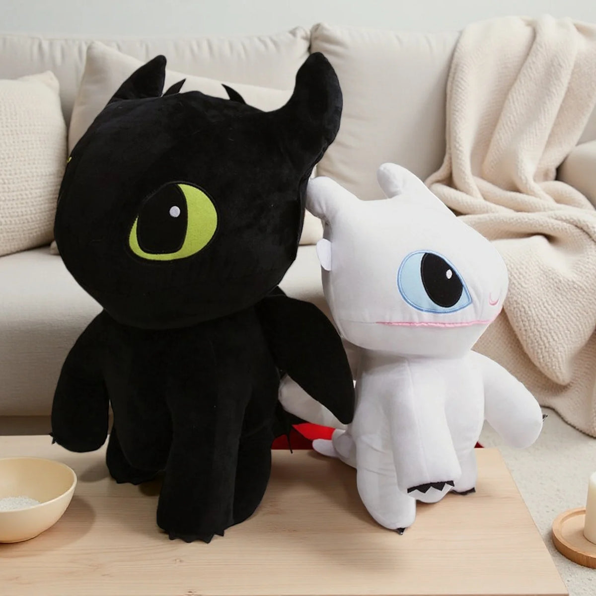 Anime Toothless Night Fury Plush Toys How to Train Your Dragon Peripheral Stuffed Doll Kawaii Sofa Decor Birthday Gifts for Kids