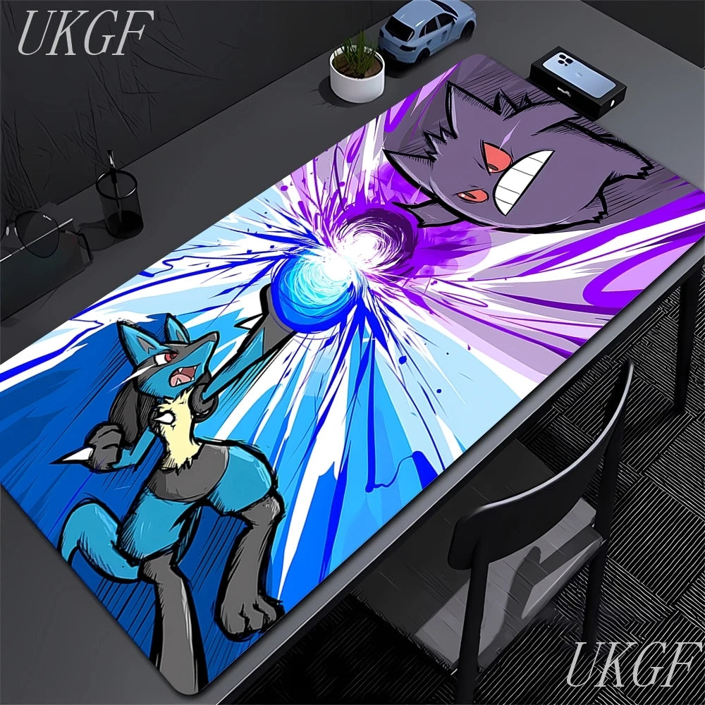 Cute Anime Mouse Pad G-Gengar Gamer Mousepads Big Gaming Mousepad Large Keyboard Mat Desk Pad for Computer Laptop XXL Mouse Pads