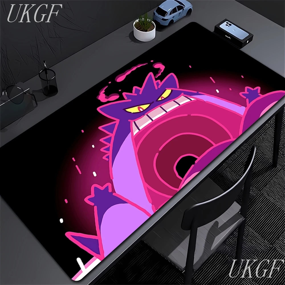 Cute Anime Mouse Pad G-Gengar Gamer Mousepads Big Gaming Mousepad Large Keyboard Mat Desk Pad for Computer Laptop XXL Mouse Pads