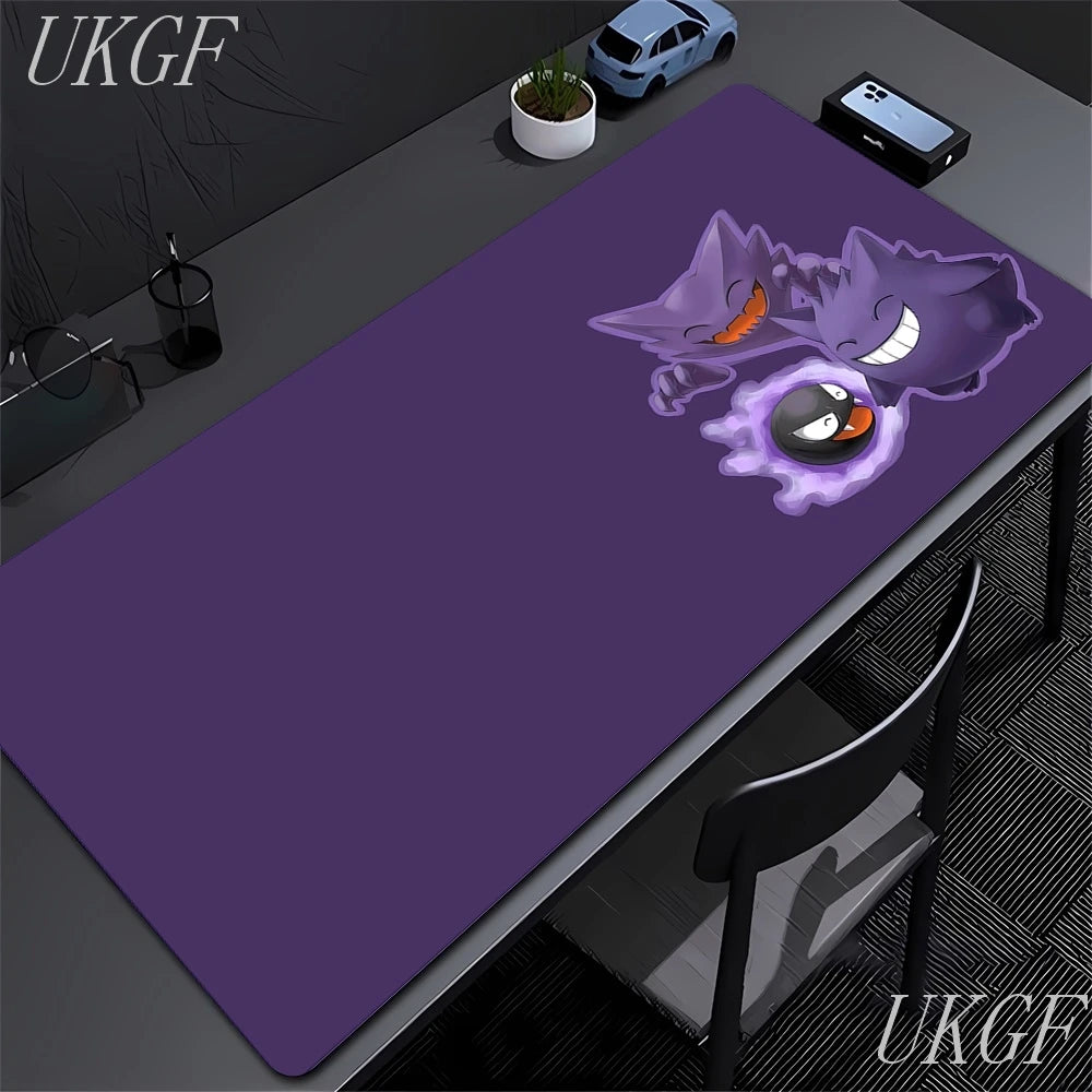 Cute Anime Mouse Pad G-Gengar Gamer Mousepads Big Gaming Mousepad Large Keyboard Mat Desk Pad for Computer Laptop XXL Mouse Pads