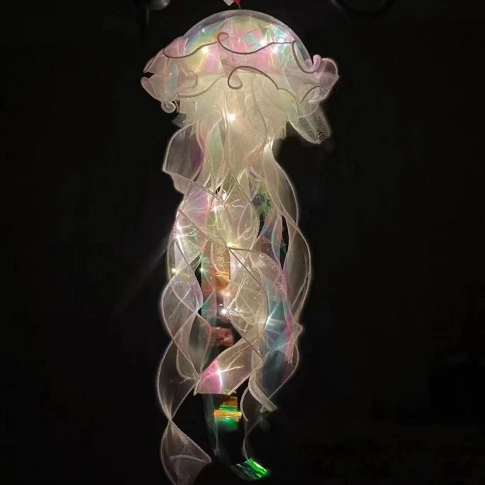 5-1PCS RGB Jellyfish Lamp Colorful Night Light Jellyfish Atmosphere Light Lamp Hanging Ceiling Lantern Creative Jellyfish Lamp