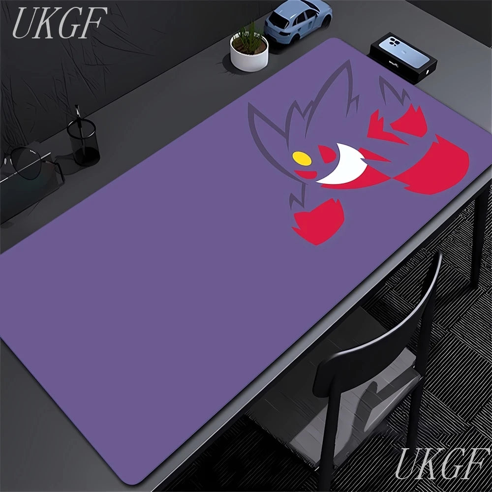Cute Anime Mouse Pad G-Gengar Gamer Mousepads Big Gaming Mousepad Large Keyboard Mat Desk Pad for Computer Laptop XXL Mouse Pads
