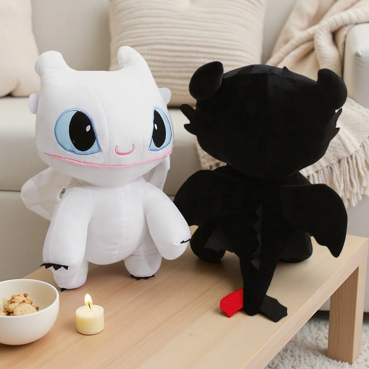 Anime Toothless Night Fury Plush Toys How to Train Your Dragon Peripheral Stuffed Doll Kawaii Sofa Decor Birthday Gifts for Kids