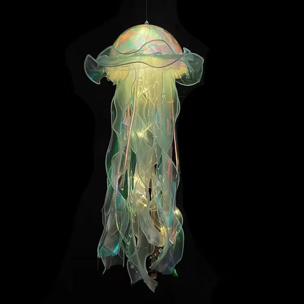 5-1PCS RGB Jellyfish Lamp Colorful Night Light Jellyfish Atmosphere Light Lamp Hanging Ceiling Lantern Creative Jellyfish Lamp