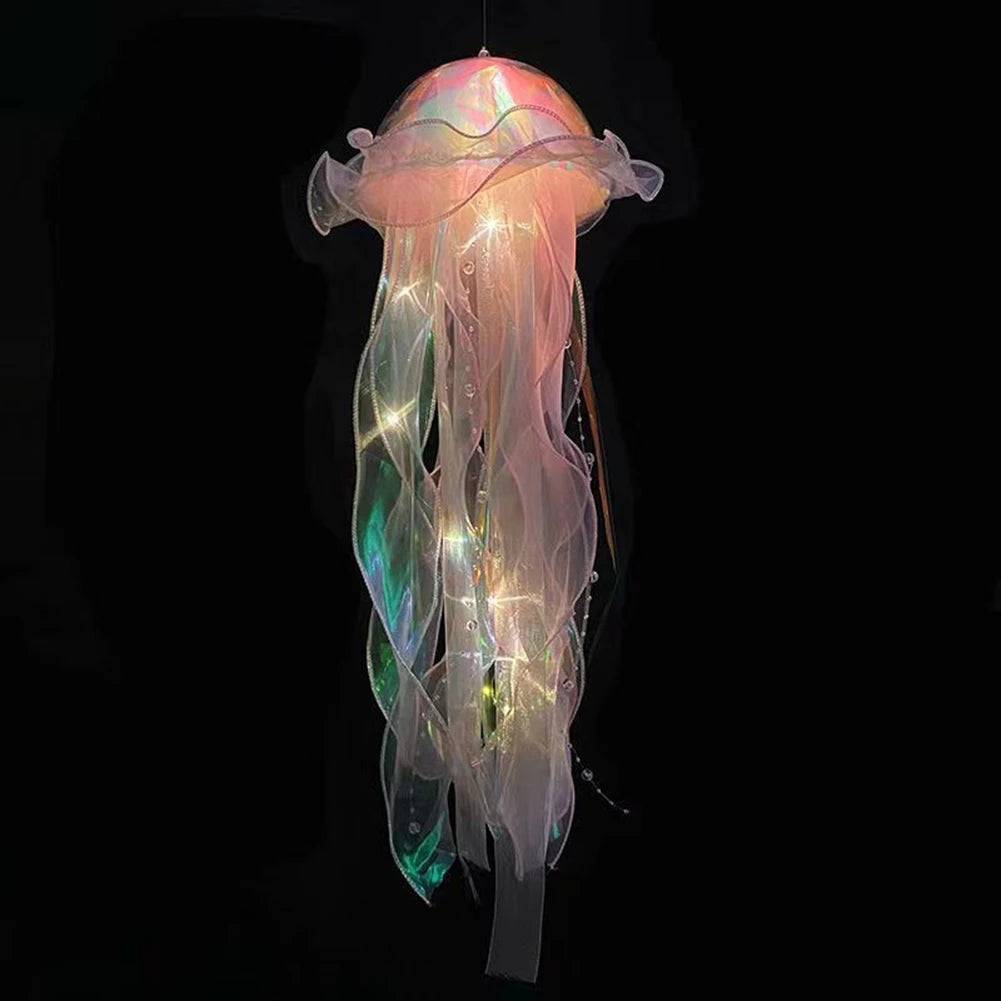 5-1PCS RGB Jellyfish Lamp Colorful Night Light Jellyfish Atmosphere Light Lamp Hanging Ceiling Lantern Creative Jellyfish Lamp