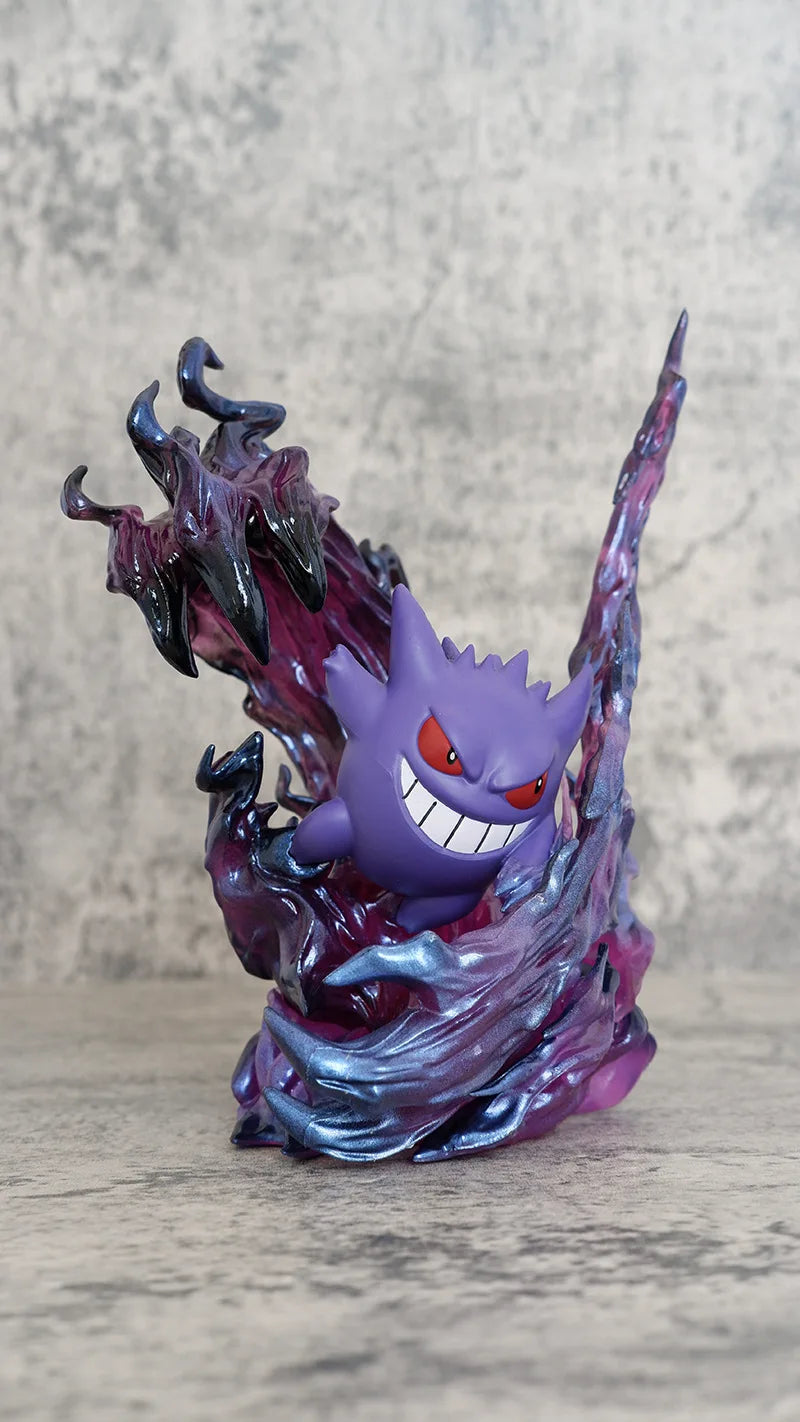 19Cm Anime Pokemon Gengar Battle Ver. PVC Action Figure Game Statue Collectible Model Kids Toys Doll Gifts