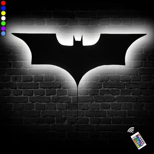 Modern Creative Wooden Background Wall Decorative Wall Lamp Remote Control 16-Color Night Light Cable 2 Meters