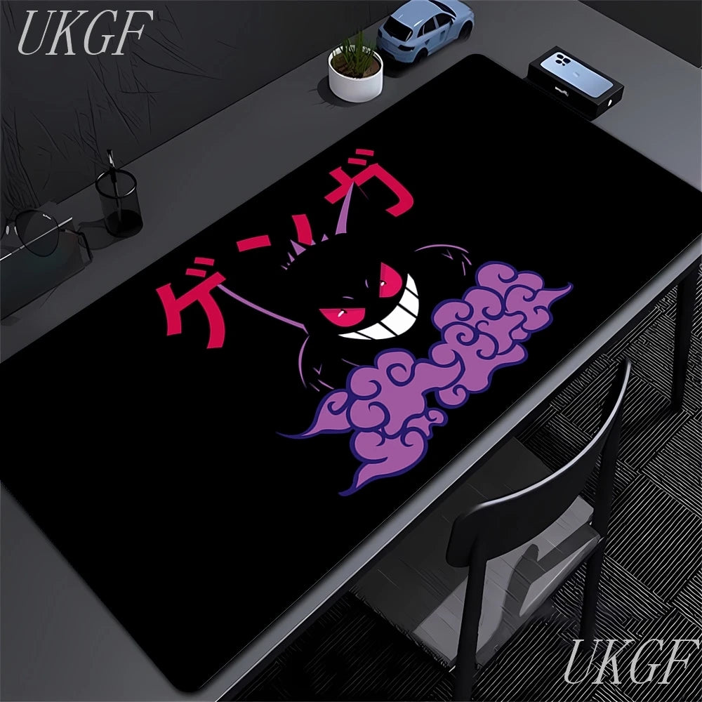 Cute Anime Mouse Pad G-Gengar Gamer Mousepads Big Gaming Mousepad Large Keyboard Mat Desk Pad for Computer Laptop XXL Mouse Pads