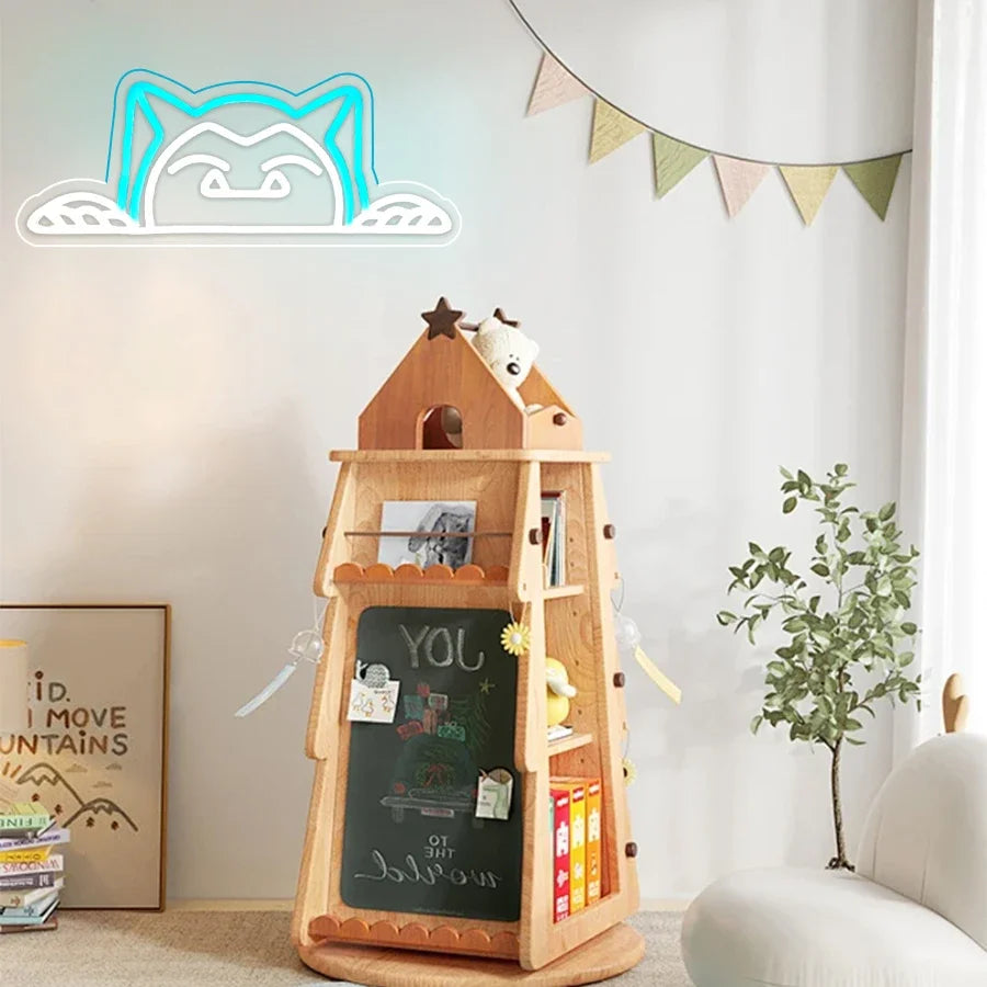 Cartoon Led Neon Lights, Cute Animals Blue Room Decoration Gifts, Used for Wall Decoration, Unique Night Lights, Christmas Gifts