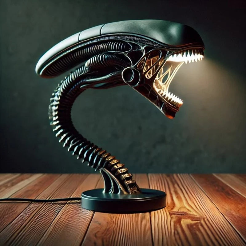Unique Alien Creature Lamp Stand, Bedroom Home Decorative Lamps, Resin Decoration Items and Ornaments, Two Styles Optional,1Pc
