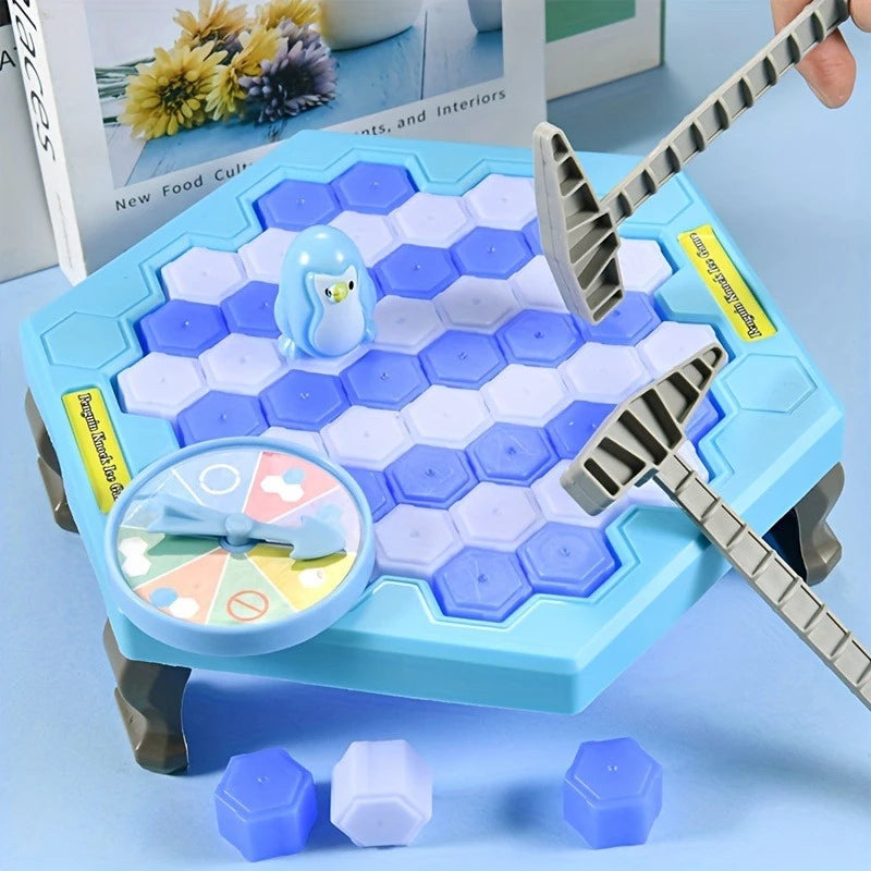 Save the Penguin Ice Tapping Rescue Game Portable Travel Board Game Camping Fun Game Night Party Game