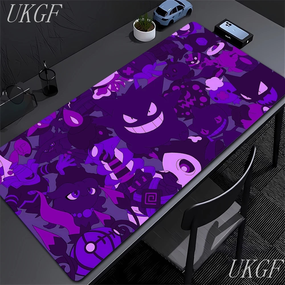 Cute Anime Mouse Pad G-Gengar Gamer Mousepads Big Gaming Mousepad Large Keyboard Mat Desk Pad for Computer Laptop XXL Mouse Pads